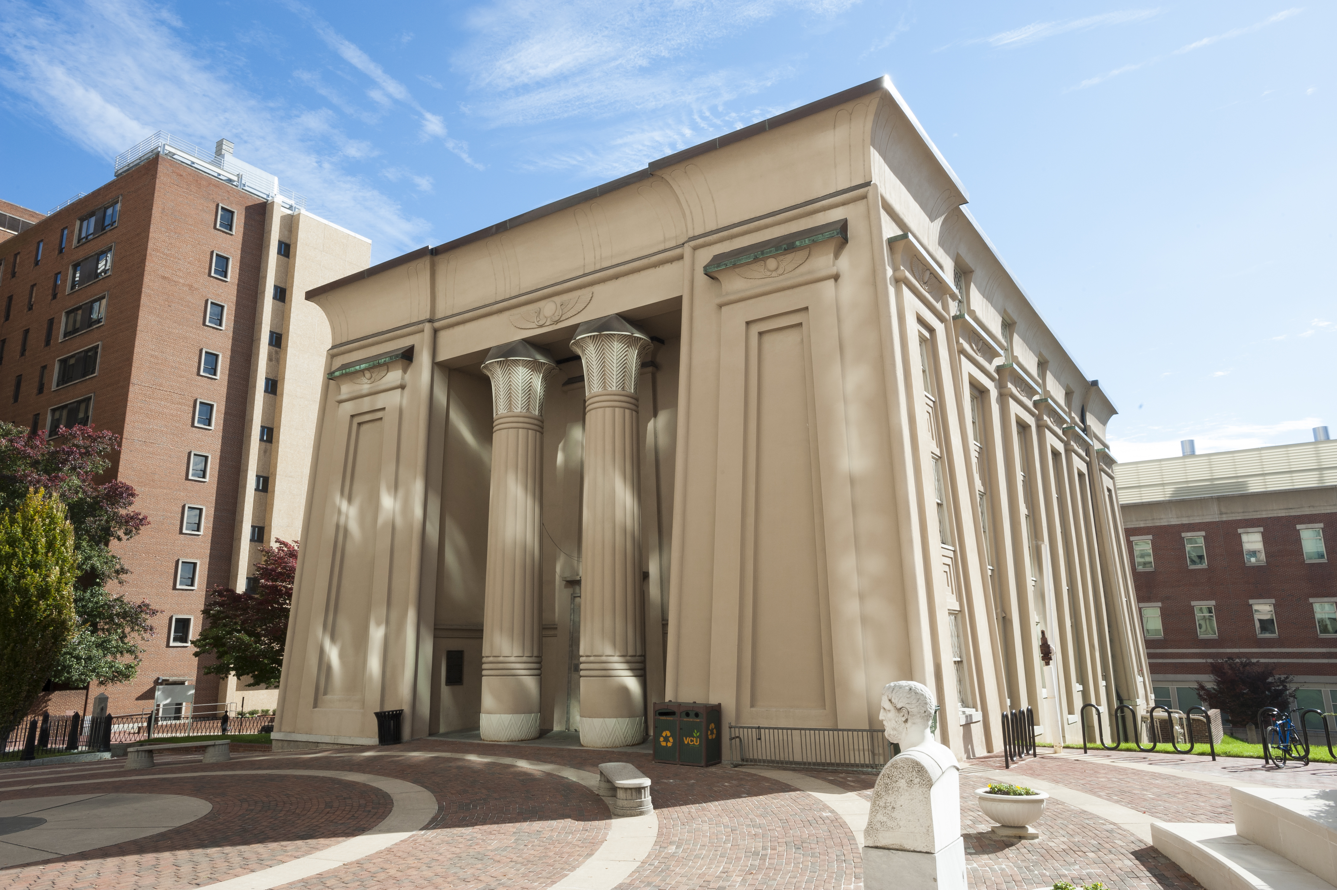 Photo of the Egyptian building on the MCV campus