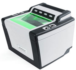 Photo of a fingerprint scanner.