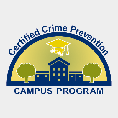 Certified Crime Prevention Campus Program Emblem image.